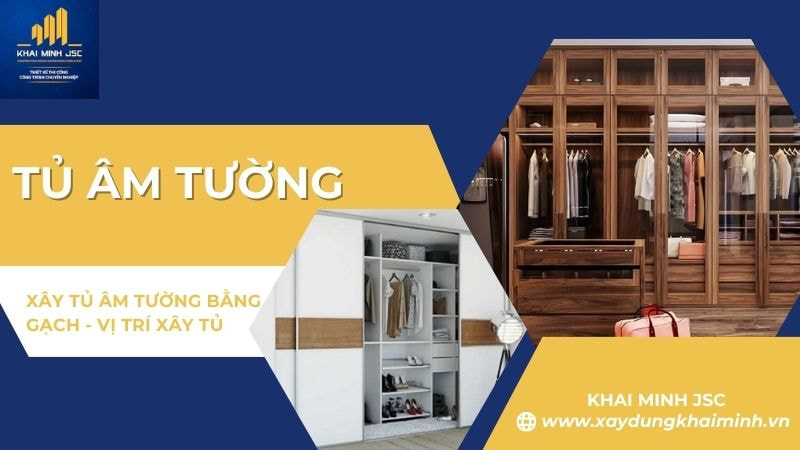 xây tủ âm tường phòng ngủ