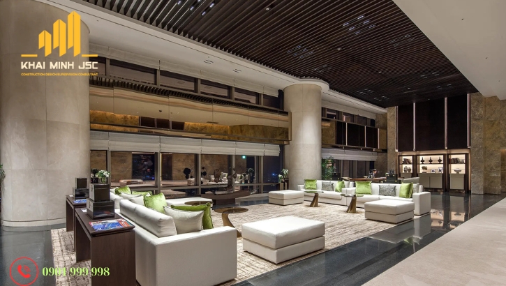 Xu hướng thiết kế khách sạn 5 sao 2025 với không gian đa chức năng thông minh