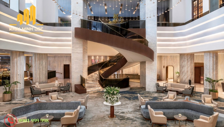 Phong cách Mordern Luxury đẳng cấp rất được yêu thích trong khách sạn 5 sao