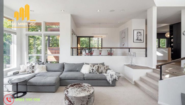 Không nên tạo bậc sàn khi không gian nhỏ, nhà có trẻ hoặc người già