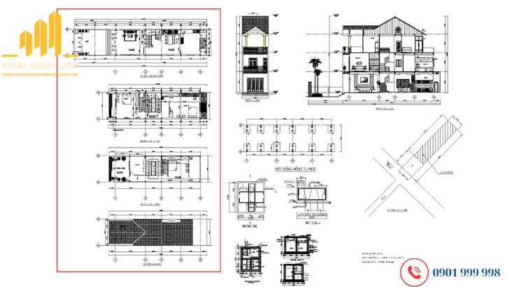 Hồ sơ thiết kế xin cấp phép xây dựng nhà ở bao gồm nhiều loại bản vẽ