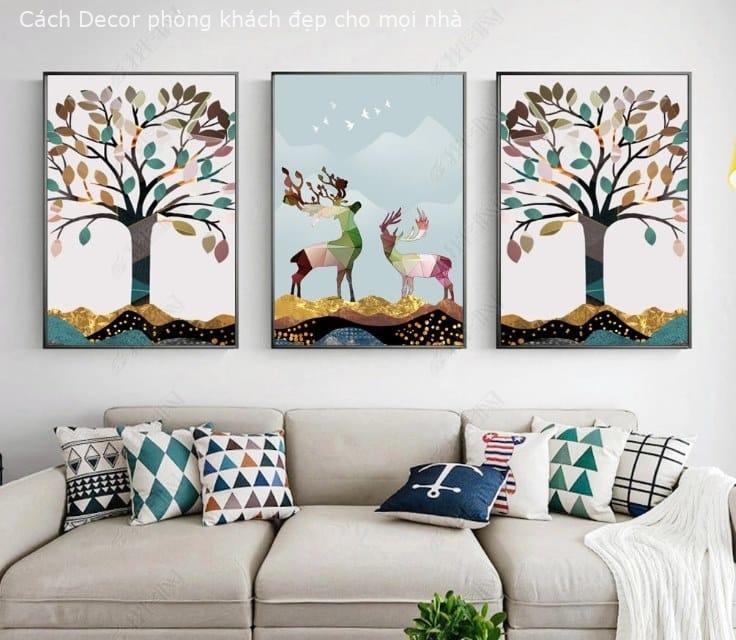 Những cách decor phòng khách tinh tế và độc đáo chỉ với tranh canvas Những cách decor phòng khách tinh tế và độc đáo chỉ với tranh canvas