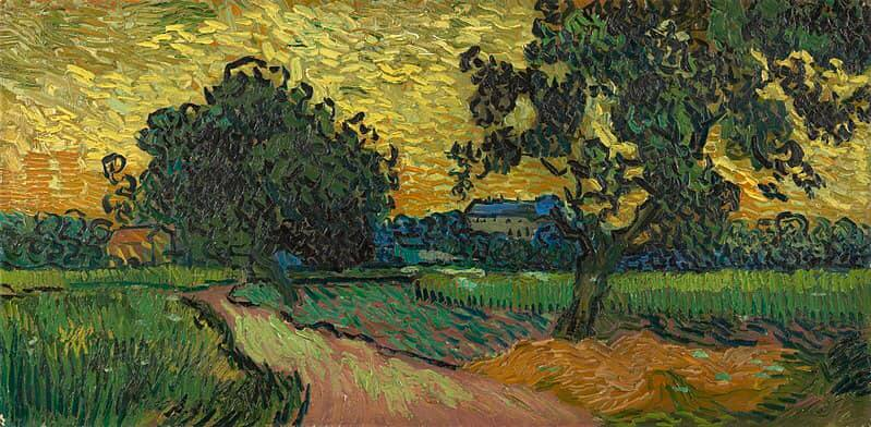 Landscape at Twilight, Vincent van Gogh, 1890 Landscape at Twilight, Vincent van Gogh, 1890