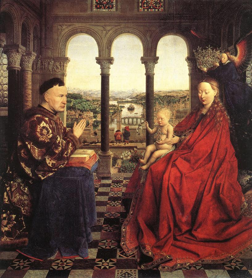 Vẽ ông Rolin gặp Đức Mẹ: Jan van Eyck có “lỡm” khách hàng? Vẽ ông Rolin gặp Đức Mẹ: Jan van Eyck có “lỡm” khách hàng?