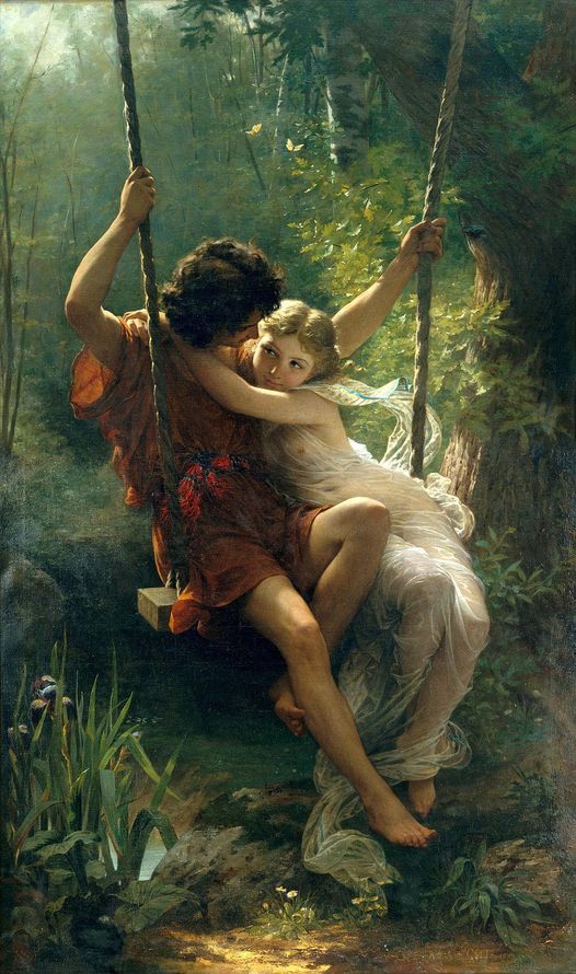 Springtime, Pierre Auguste Cot, 1873 Springtime, Pierre Auguste Cot, 1873