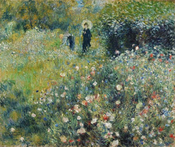 Woman with a Parasol in a Garden, 1875 Woman with a Parasol in a Garden, 1875