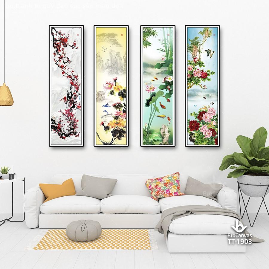 Top 5 showroom tranh canvas Nha Trang đẹp 2 Bộ tranh tứ quý được tin chọn nhất hiện nay