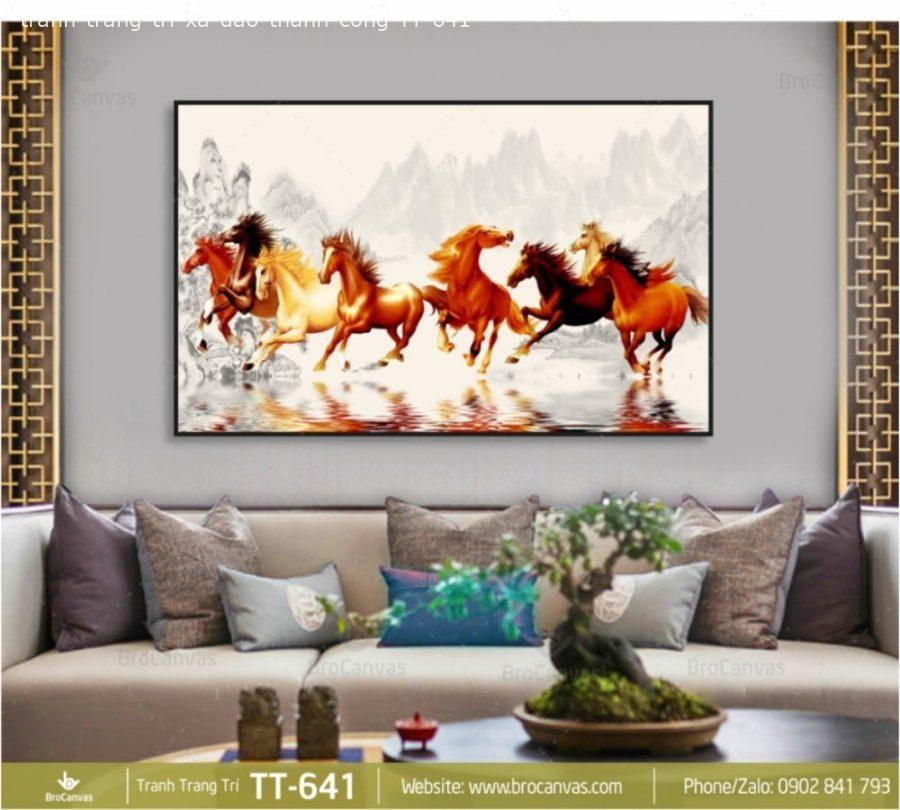 Tranh Canvas là gì? Giải đáp tất tần tật về dòng tranh này 13 Tranh Mã Đáo Thành Công mang nhiều ý nghĩa