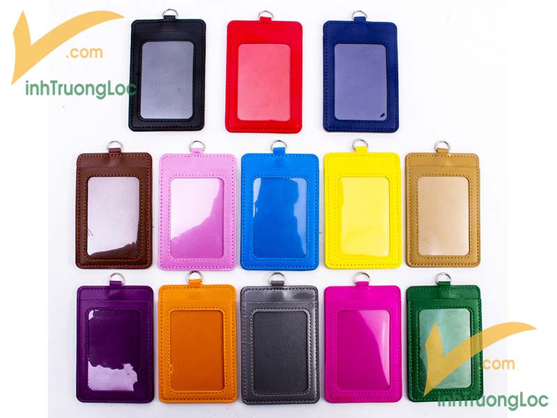 Mẫu bao da đựng thẻ Simily nhiều màu khổ dọc loại 2