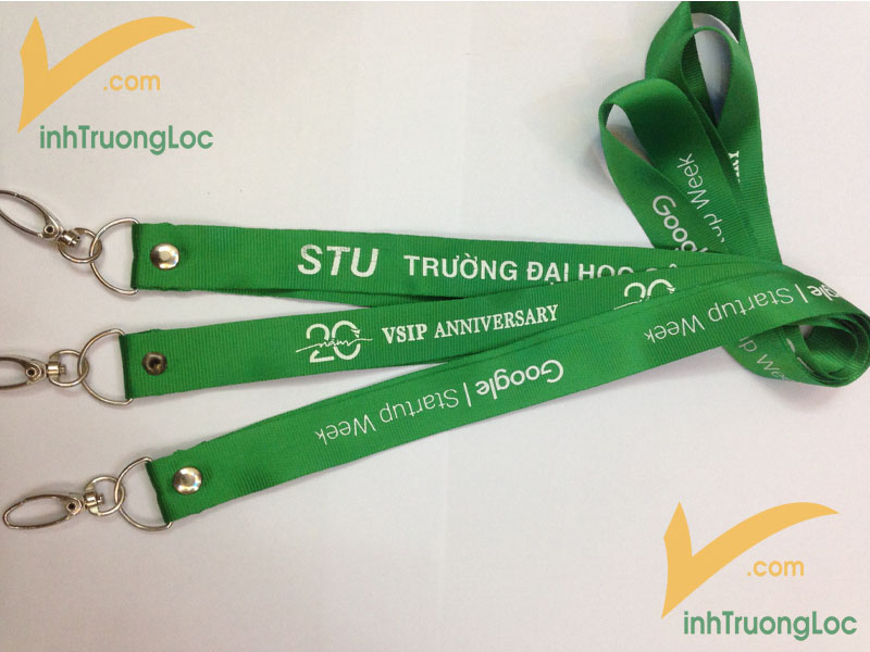 dây lụa 20mm xanh lá dành cho tổ chức sự kiện