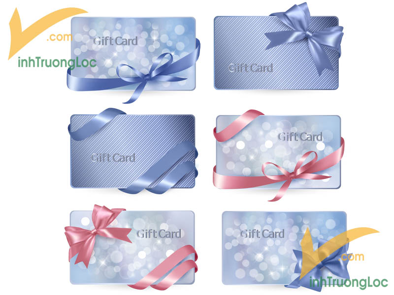Mẫu Gift Card cho khách hàng tông xanh dương