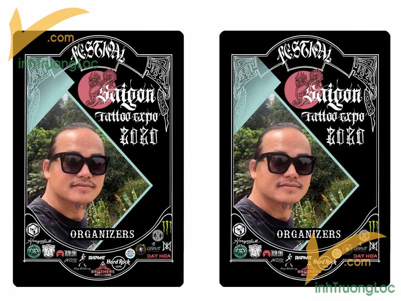 Thẻ đeo hội chợ Festival Saigon Expo Tattoo