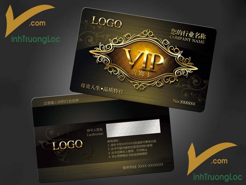 Mẫu thẻ khách hàng VIP đẹp loại 1