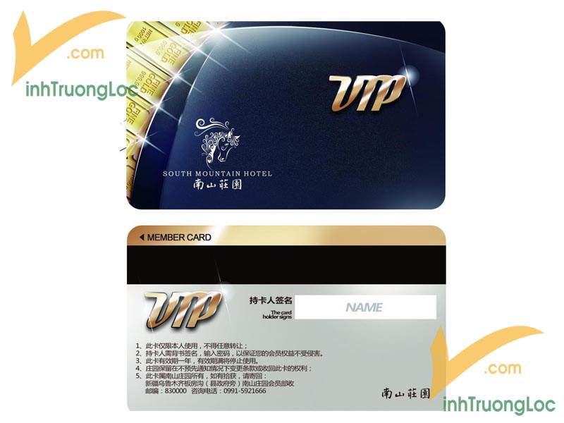 Mẫu thẻ VIP Member Card sang trọng