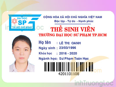 in thẻ sinh viên đại học sư phạm