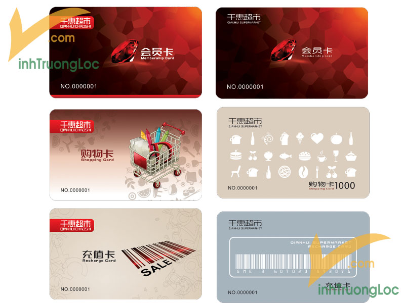 mẫu thẻ tích điểm bằng nhựa