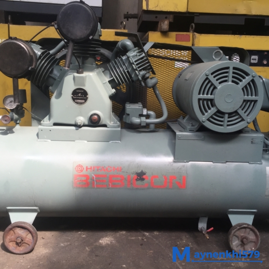 Máy nén khí Piston Hitachi Bebicon 11 kw cũ