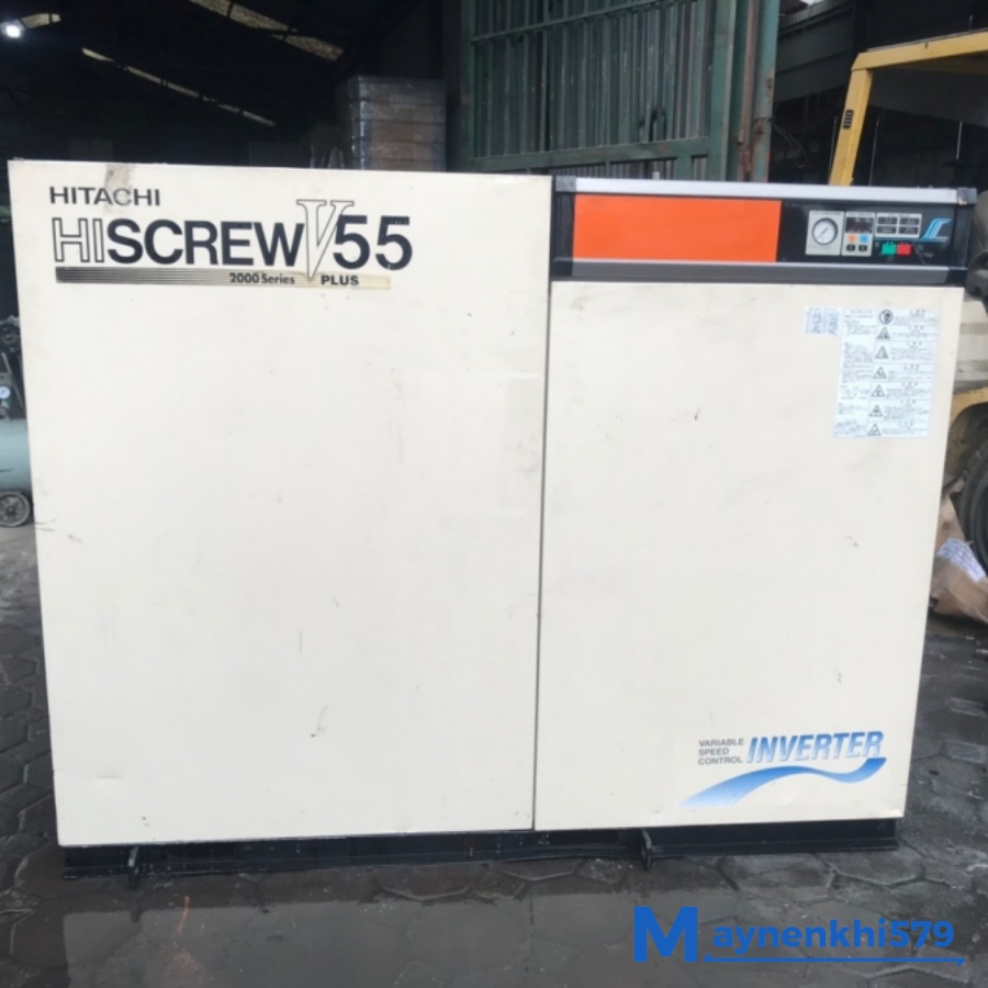 Máy nén khí không dầu Hitachi 55kw cũ