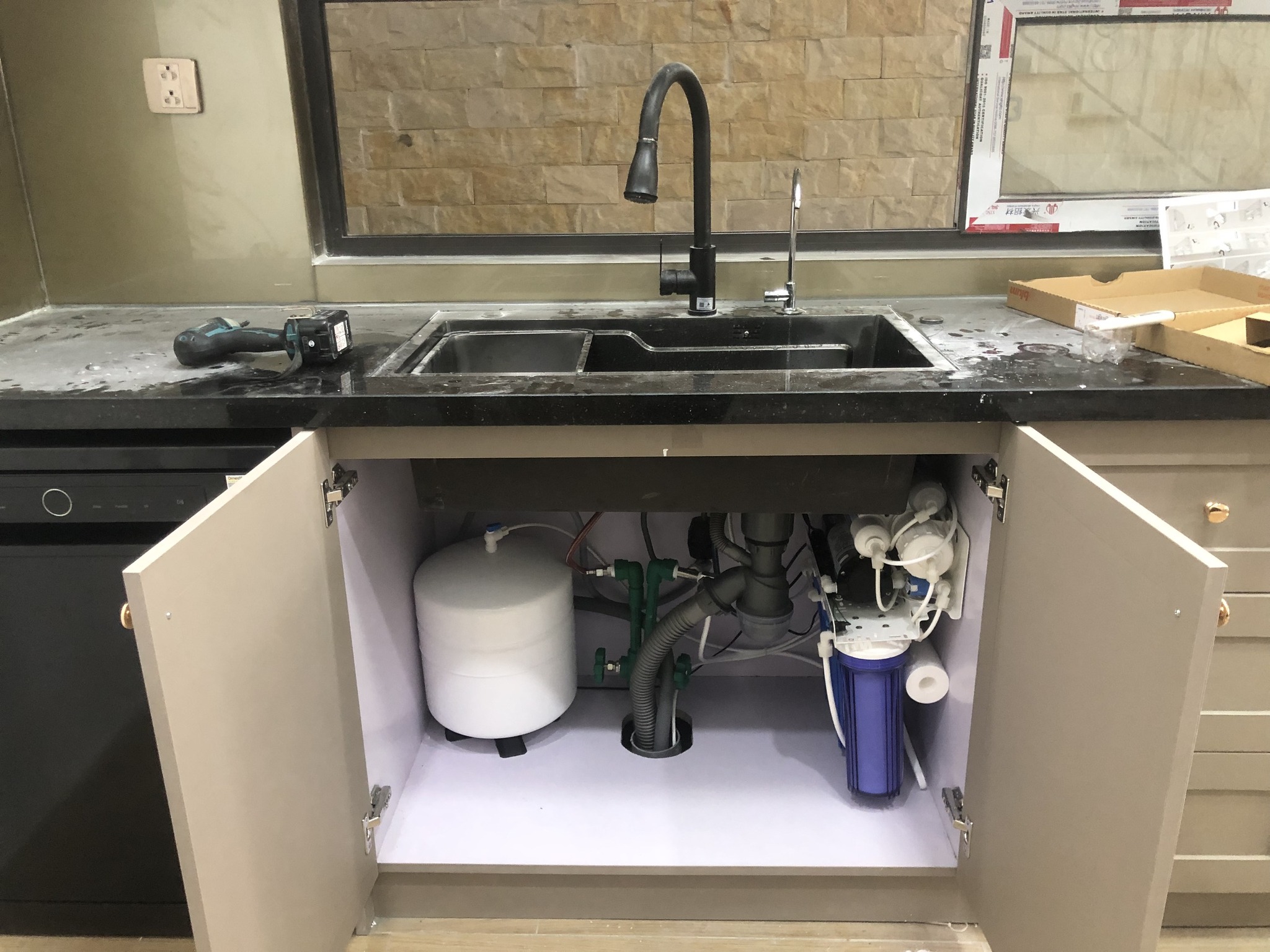 Bọ lọc nước không tủ để gầm