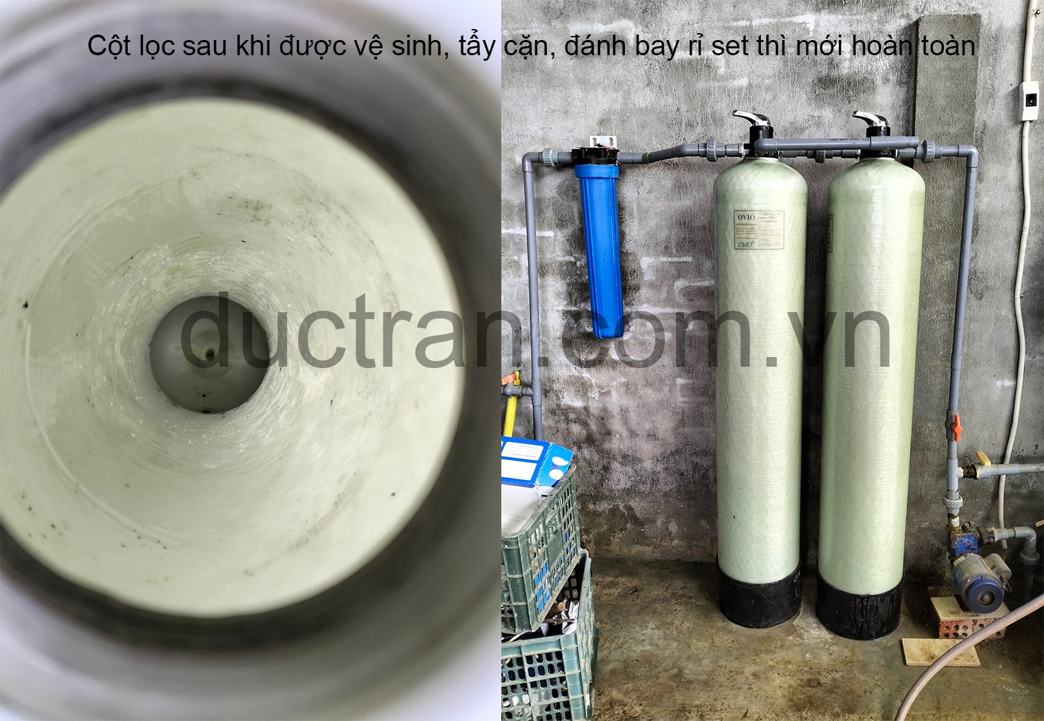 Thay thế vật liệu lọc