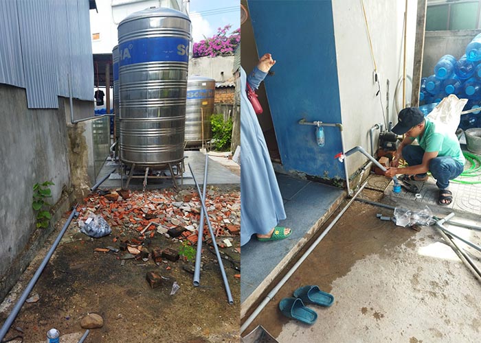 vệ sinh đường ống hệ thống lọc