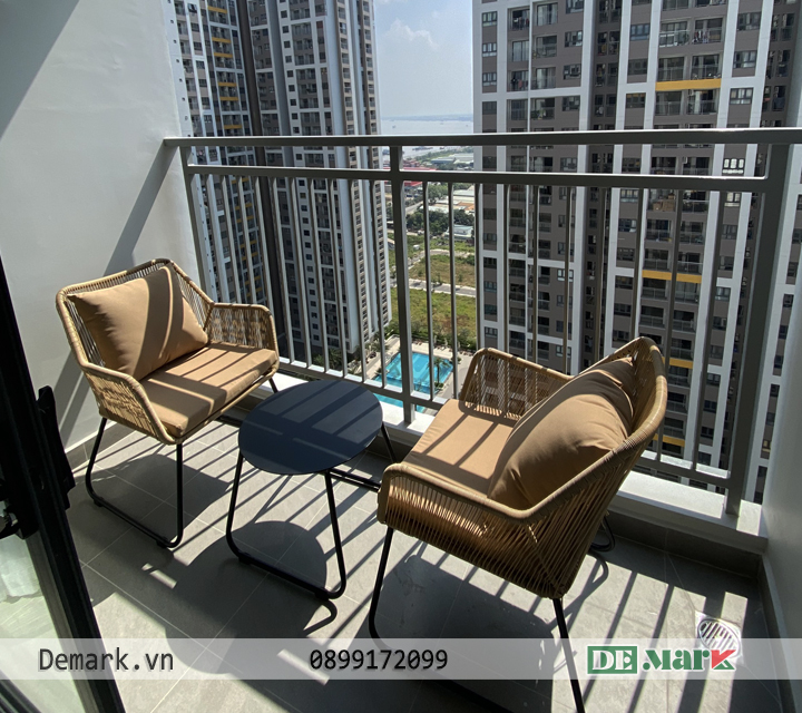 Bàn Ghế Ban Công Chung Cư Nhựa Giả Mây
