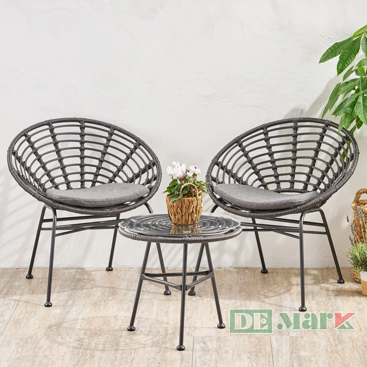 Bàn ghế giả mây