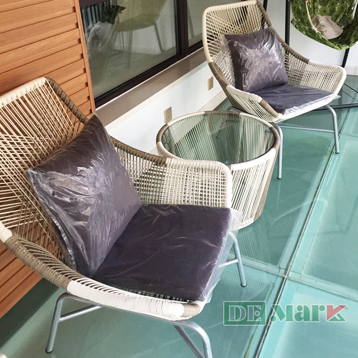 Bàn ghế giả mây