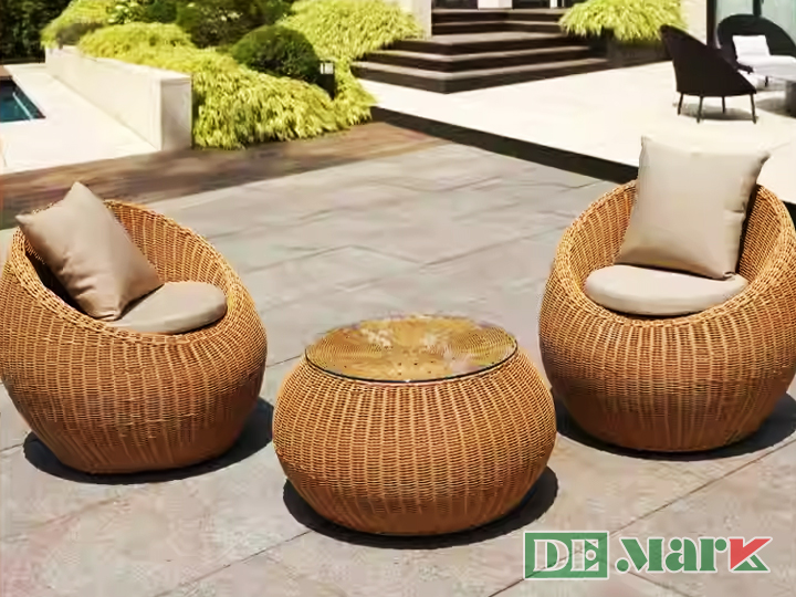 Bàn Ghế Ban Công Nhựa Giả Mây