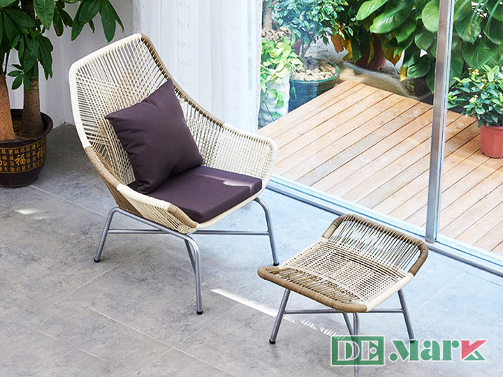 Bàn Ghế Ban Công Nhựa Giả Mây