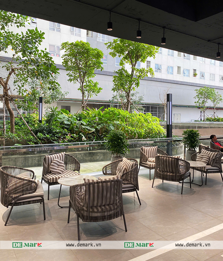 UNITY Fitness Lựa Chọn Nội Thất DeMark Bàn Ghế Giả Mây Ngoài Trời Sang Trọng Và Bền Bỉ