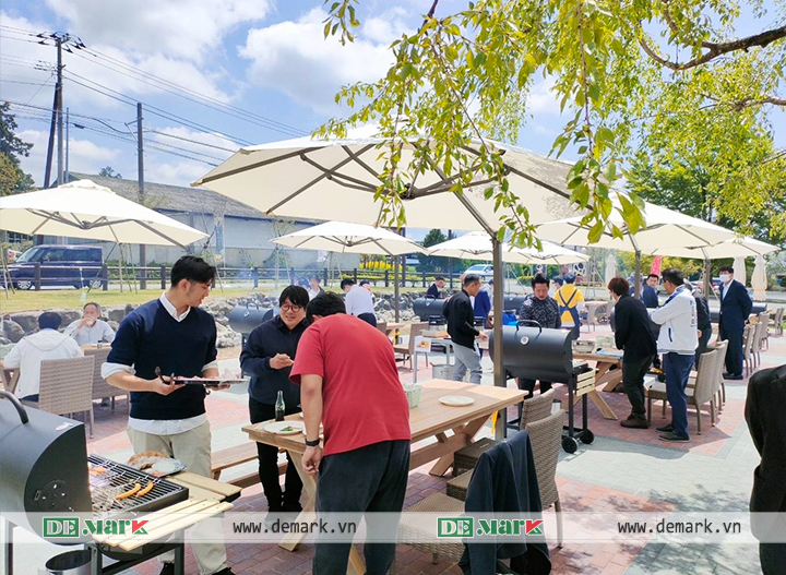 DeMark Furniture xuất khẩu Bàn Ghế Giả Mây,Bàn ghế Gỗ, Dù Che Nắng Đi Nhật