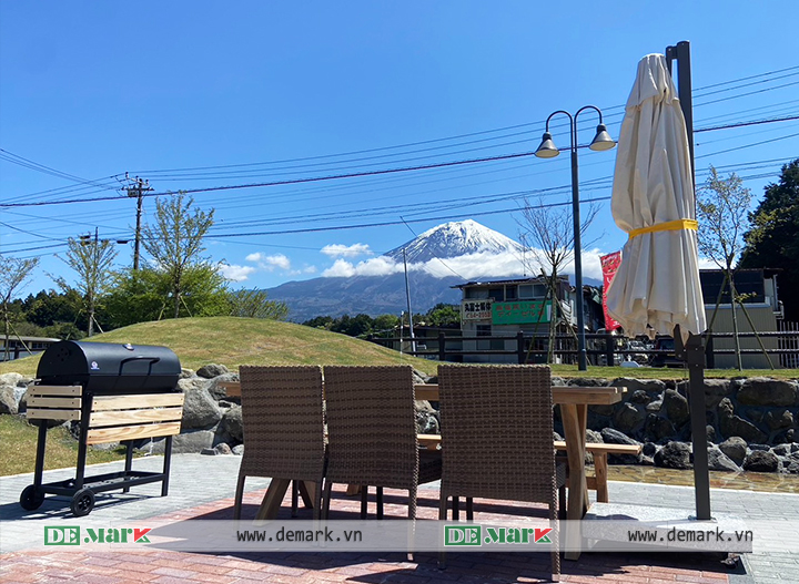 DeMark Furniture xuất khẩu Bàn Ghế Giả Mây,Bàn ghế Gỗ, Dù Che Nắng Đi Nhật