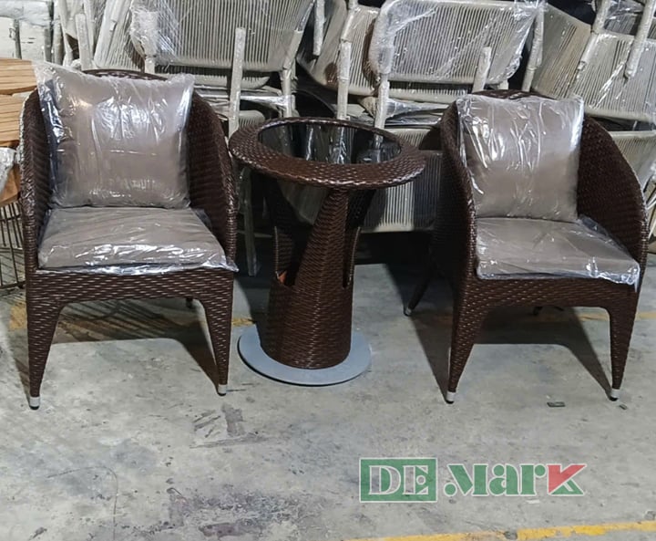 Bàn Ghế Ban Công Nhựa Giả Mây MT282