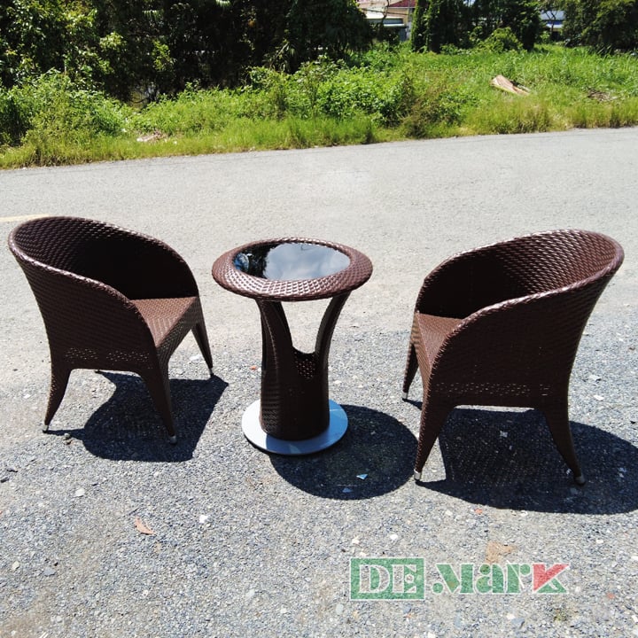 Bàn Ghế Ban Công Nhựa Giả Mây MT282