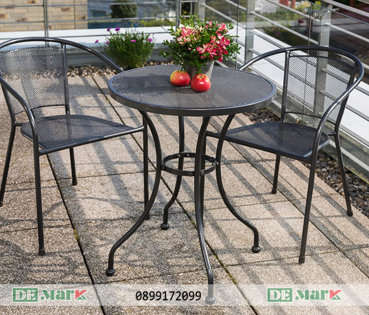 Bàn Ghế ngoài trời bằng sắt Lưới