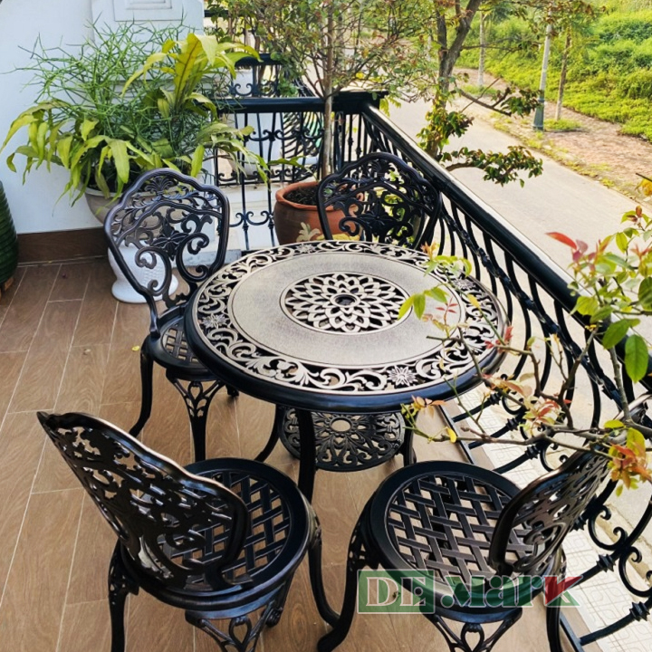 Bàn Ghế Nhôm Đúc DeNKBA-001N