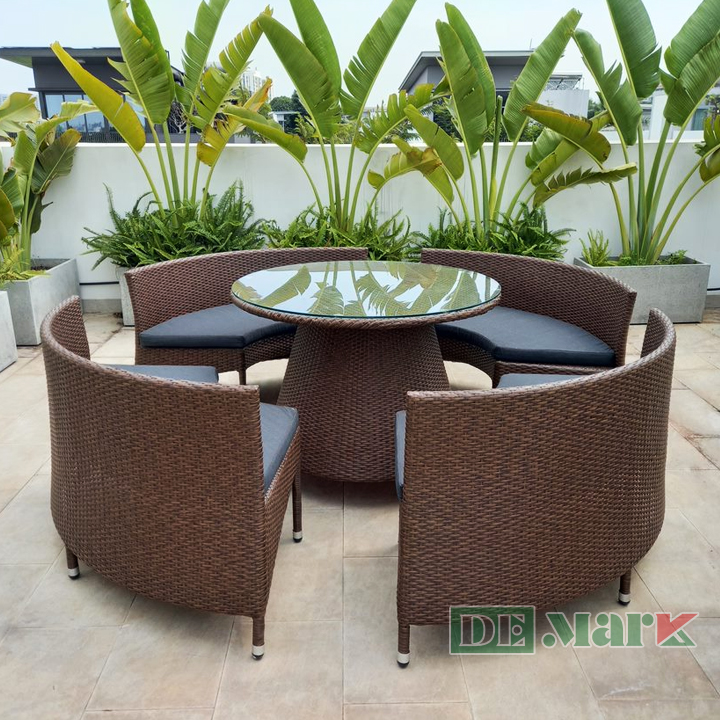 Bàn Ghế Nhựa Giả Mây MT2A118