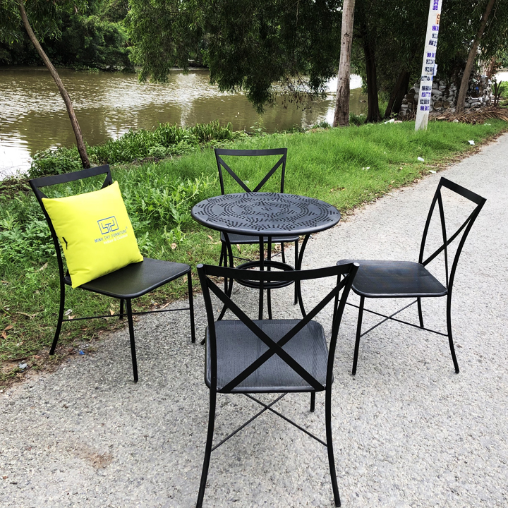 Bàn Ghế Sắt Cafe BGS349