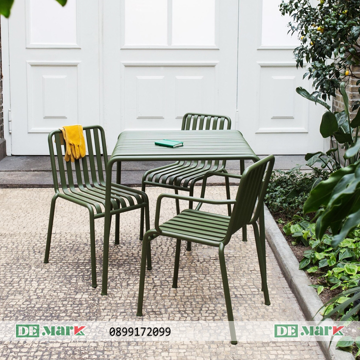 bàn ghế sắt ngoài trời