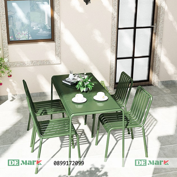 bàn ghế sắt ngoài trời