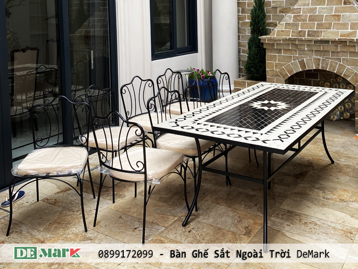 Bàn Ghế Sắt Uống Trà Ngoài Trời