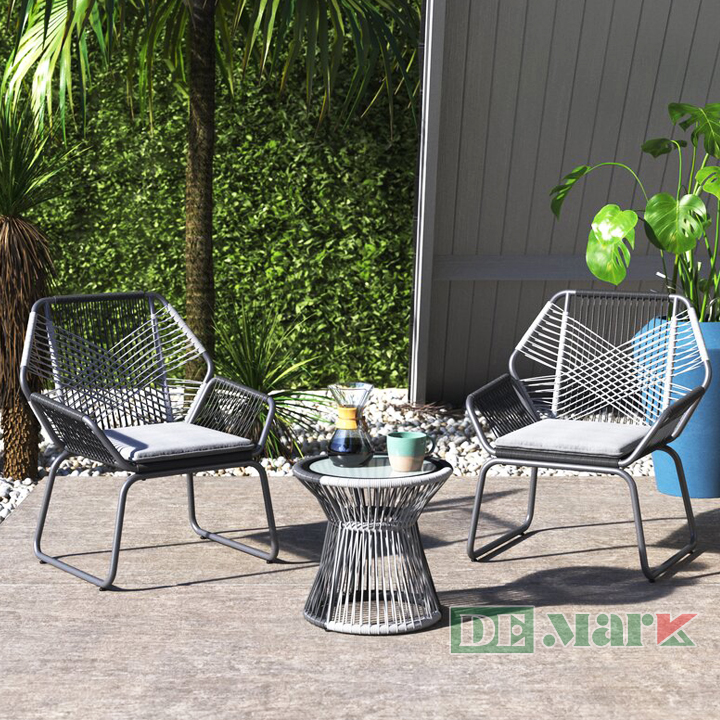 Bộ Bàn Ghế Ban Công Nhựa Giả Mây