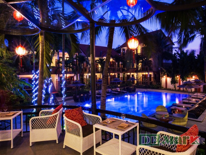 bộ bàn ghế giả mây ngoài trời