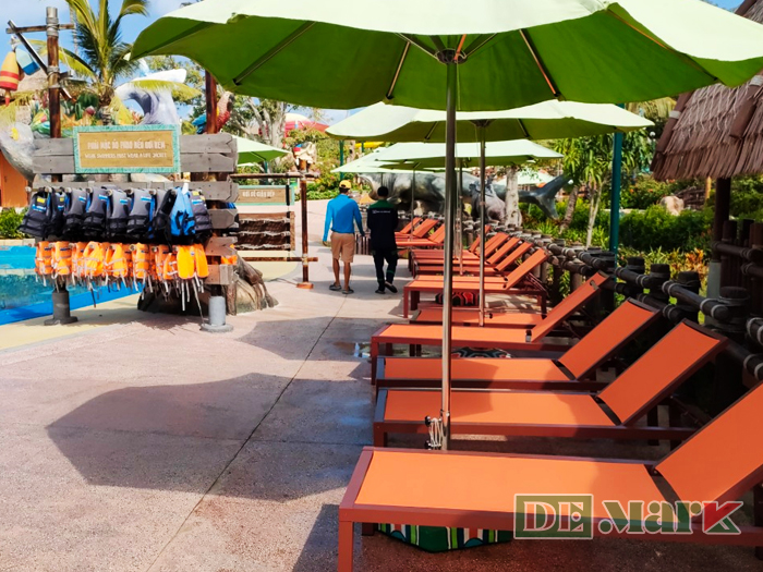 Ghế hồ bơi vải lưới textilene