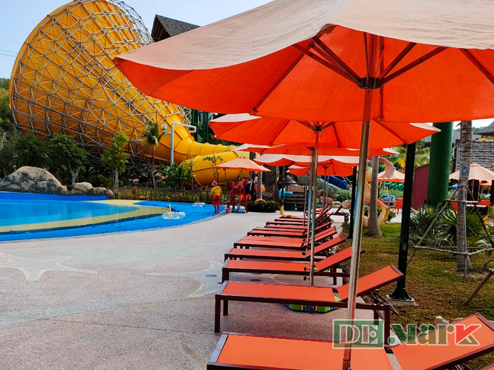 Ghế hồ bơi vải lưới textilene