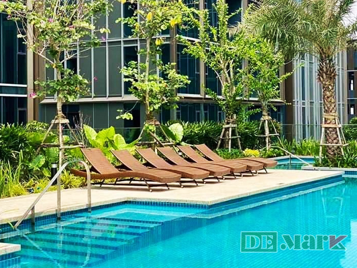 Ghế Hồ Bơi Nhựa Giả Mây