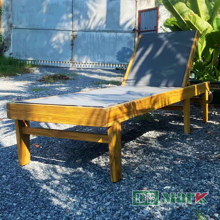 Ghế Hồ Bơi Gỗ Teak Ngoài Trời MT4053