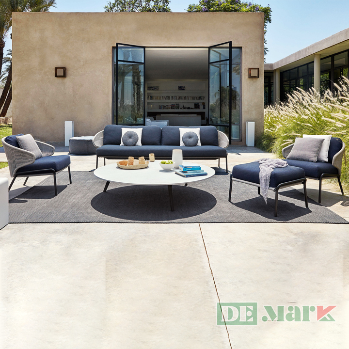 bàn ghế giả mây