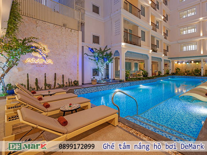 Ghế tắm nắng hồ bơi DeMark